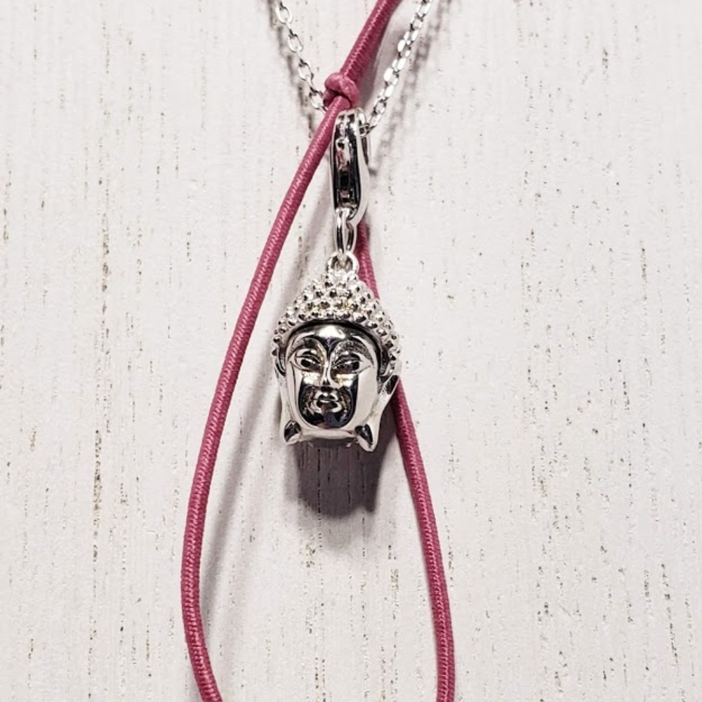 Isabella M Boston Sterling Buddha Necklace NEW